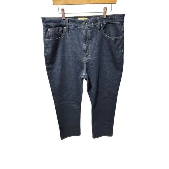 Madewell Women’s 90’s Straight Size 33 Dark Wash New - Picture 2 of 16